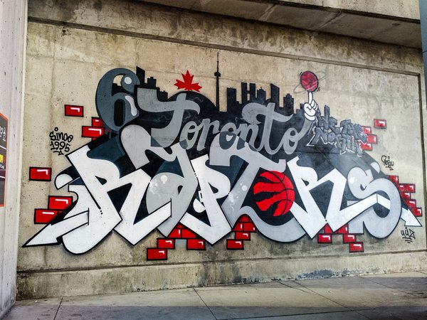 Toronto Raptors — graffiti wall